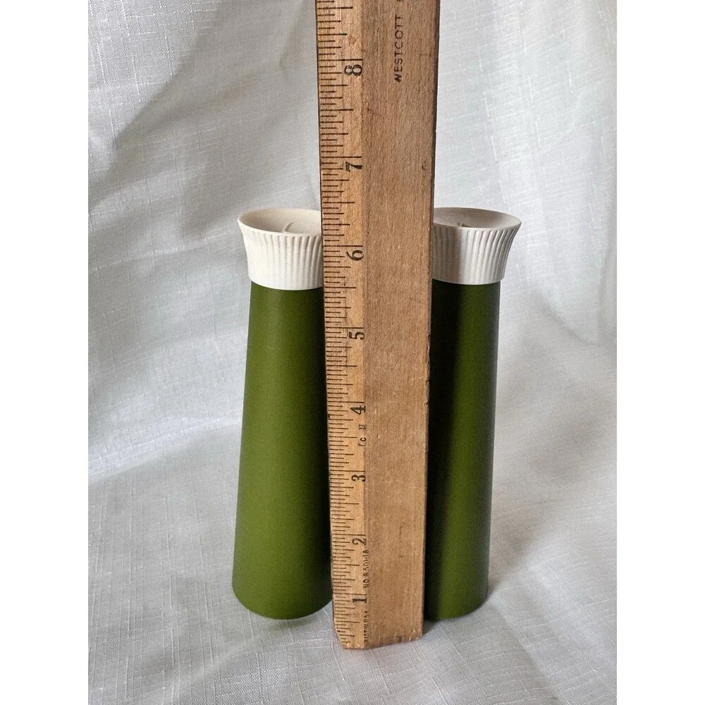 Vintage MCM David Douglas Co. 1960’s Accalac Avocado Green 9-piece Hostess Set